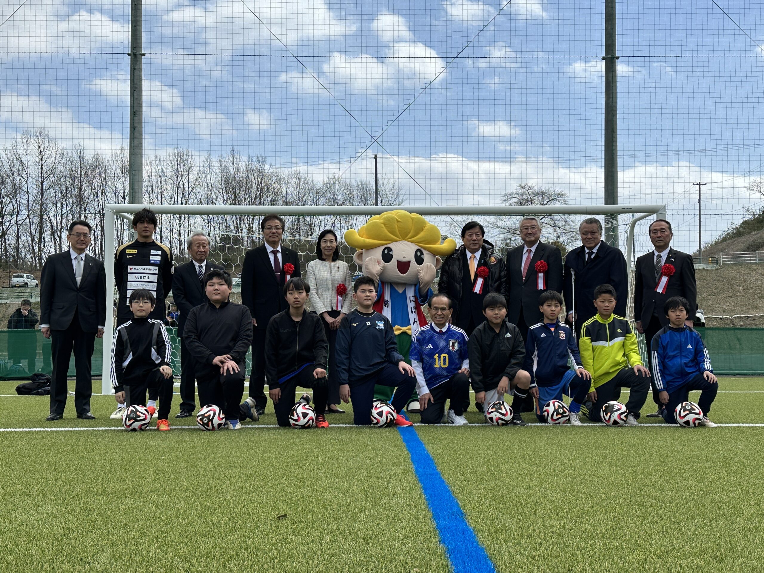 二本松市グリーンフィールドがオープンしました「サッカー」 | 前